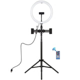 11.8 Rgbw Led Ring Light Kit With Mount Dual Phone Brackets And Remote Control-1915196802194345985