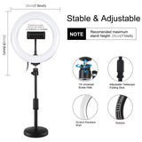 7.9 Led Ring Light With Usb 3 Modes Dual Colour Phone Clamp-1915196492566630405