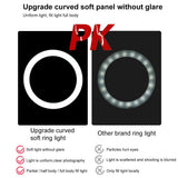 7.9 Usb Rgb Light With Dual Colour Temperature & Tripod Mount For Vlogging And Selfie Photography - Black-1915196494730891267