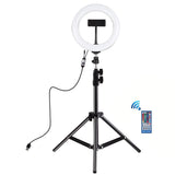 7.9 Usb Rgb Light With Dual Colour Temperature & Tripod Mount For Vlogging And Selfie Photography - Black-1915196494730891265