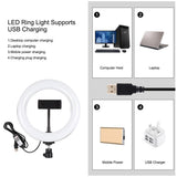 7.9 Usb Rgb Light With Dual Colour Temperature & Tripod Mount For Vlogging And Selfie Photography - Black-1915196494730891272