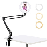 7.9 Ring Light With Usb 3 Modes Dual Colour Phone Clamp-1915196510862184448