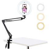 10.2 Ring Light With Usb 3 Modes Dual Colour Phone Clamp-1915196684514758656