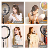 11.8 Led Ring Light Kit With Tripod And Phone Clamp-1915196745835483138