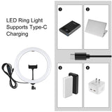 11.8 Led Ring Light With Tripod And Phone Clamp - 3 Modes Dual Colour Temperature Curved Surface - Black-1915196495787855876
