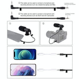 Bluetooth Vlogging Kit With Led Light Mic Tripod - Blue-1915196565732069380