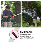 NNEMB PC3 20V SYNC Cordless Pole Saw Kit, 8 inch Chainsaw Pruner, Telescopic Handle, with Battery and Charger Kit
