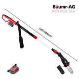 NNEMB PC3 20V SYNC Cordless Pole Saw Kit, 8 inch Chainsaw Pruner, Telescopic Handle, with Battery and Charger Kit