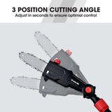 NNEMB PC3 20V SYNC Cordless Pole Saw Kit, 8 inch Chainsaw Pruner, Telescopic Handle, with Battery and Charger Kit