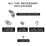 NNEMB Grey Water Pump, with 3 Inlet, for House, Bathroom, Shower, Sink, Washing Machine