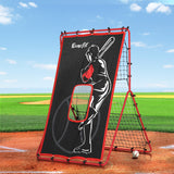 NNEDSZ Baseball Net Rebound Pitching Kit Target Hitter 2 in 1 Training Aid