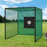 NNEDSZ 3m Golf Practice Net Hitting Cage with Steel Frame Baseball Training