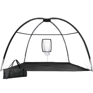 NNEDSZ 3.5m Golf Practice Net Portable Training Aid Driving Target Tent Black