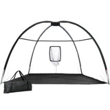 NNEDSZ 3.5m Golf Practice Net Portable Training Aid Driving Target Tent Black