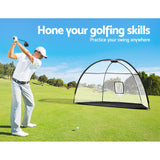 NNEDSZ 3.5m Golf Practice Net Portable Training Aid Driving Target Tent Black