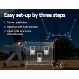 NNEDSZ 1.8m Football Soccer Net Portable Goal Net Training 3 Target Zone