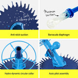 NNEDSZ Aqua Buddy Pool Cleaner Automatic Vacuum Swimming Pool Floor Climb Wall 10M