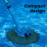NNEMB Waterline Swimming Pool Cleaner, Automatic Vacuum, 10m Hose, for Floor and Walls, Blue