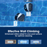 NNEMB Osprey 700 Pro Cordless Robotic Pool Cleaner, Automatic Wall Climbing Vacuum with Strong Suction, Intelligent Path Planning, 90 Min Runtime, Quick Charge, Ideal for Above/In-ground Pools
