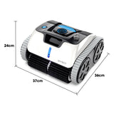 NNEMB Osprey 700 Pro Cordless Robotic Pool Cleaner, Automatic Wall Climbing Vacuum with Strong Suction, Intelligent Path Planning, 90 Min Runtime, Quick Charge, Ideal for Above/In-ground Pools