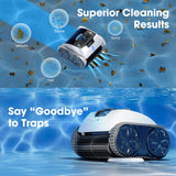 NNEMB Osprey 700 Pro Cordless Robotic Pool Cleaner, Automatic Wall Climbing Vacuum with Strong Suction, Intelligent Path Planning, 90 Min Runtime, Quick Charge, Ideal for Above/In-ground Pools