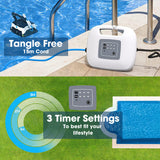 NNEMB Grampus 800 Robotic Pool Cleaner, Automatic Vacuum with Quick Clean, Wall Climbing Capability, Powerful Triple Motors, Large Filter Baskets, Ideal for Large In-Ground Pools