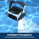 NNEMB Grampus 800 Robotic Pool Cleaner, Automatic Vacuum with Quick Clean, Wall Climbing Capability, Powerful Triple Motors, Large Filter Baskets, Ideal for Large In-Ground Pools