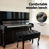 NNEDSZ Alpha Piano Bench Stool Adjustable Height Keyboard Seat