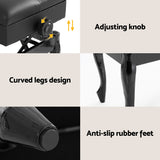 NNEDSZ Alpha Piano Bench Stool Adjustable Height Keyboard Seat