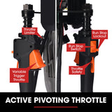 NNEMB HP480 55cc 4-Stroke Petrol Post Driver, with 2 Piling Socket Sleeves