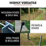 NNEMB HP480 55cc 4-Stroke Petrol Post Driver, with 2 Piling Socket Sleeves