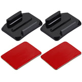 2 Curved Surface Mounts + Adhesive Stickers For Action Cameras - Jaws Flex Clamp Mount-1915198012053917696