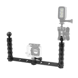 Aluminum Dual Handheld Selfie Monopod For Gopro Hero 12-1915196767264182274