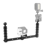 Aluminum Dual Handheld Selfie Monopod For Gopro Hero 12-1915196767264182278