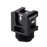 Aluminum 4-Head Hot Shoe Mount Adapter For Microphone And Flash Light-1915197891048247297