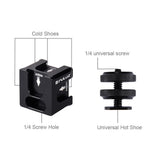 Aluminum 4-Head Hot Shoe Mount Adapter For Microphone And Flash Light-1915197891048247299