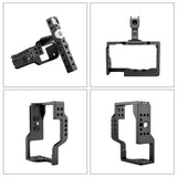 Sony A6600 Video Camera Cage Stabilizer With Handle - Black-1915196737497206789