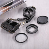 Genuine Leather Housing Case For Gopro Hero7 / 6 / 5 With Neck Strap And 52Mm Uv Lens-1915196761585094664