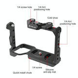 Sony Ilme-Fx30 / Fx3 Camera Cage With Nota Slider - Metal Stabilizer Rig Black-1915196697223499778
