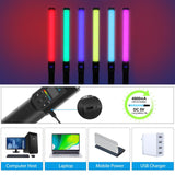 Rgb Handheld Stick Light With 190 Leds And Barndoor-1915197679827292163