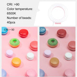 Usb Led Ring Light For Vlogging And Photography - 4.7 Inch White Light Pink-1915196536942366723