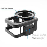 Aluminum Protective Cage For Gopro Hero With Uv Lens And Insurance Frame-1915196498111500291