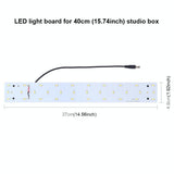40Cm Studio Tent Light Panel - 15W 1200Lm 32 Smd 5730 5500K Aluminum Base-1915198372080390148