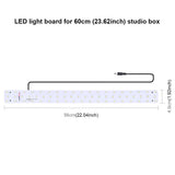 60Cm Studio Tent Light Panel - 30W 1690Lm 60 Leds Smd 5730 - 5500K Aluminum Base-1915197863974014980