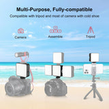 5W 64Led Fill Light For Camera / Camcorder - Black-1915196501987037190