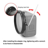 52Mm Cpl Uv Lens Filter + Adapter Ring For Gopro Hero12-1915196789498187778