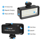 40M Waterproof Diving Fill Light For Camera And Studio - 40 Leds-1922443417154097154