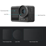 Tempered Glass Film Set For Dji Action 3 - 3-In-1 Protection For Front And Back Screens And Lenses-1915198406066835458