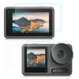 Tempered Glass Film Set For Dji Action 3 - 3-In-1 Protection For Front And Back Screens And Lenses-1915198406066835456