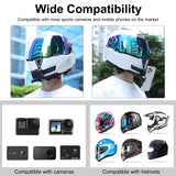 Motorcycle Helmet Chin Mount For Bending Action Camera-1915196799346413573